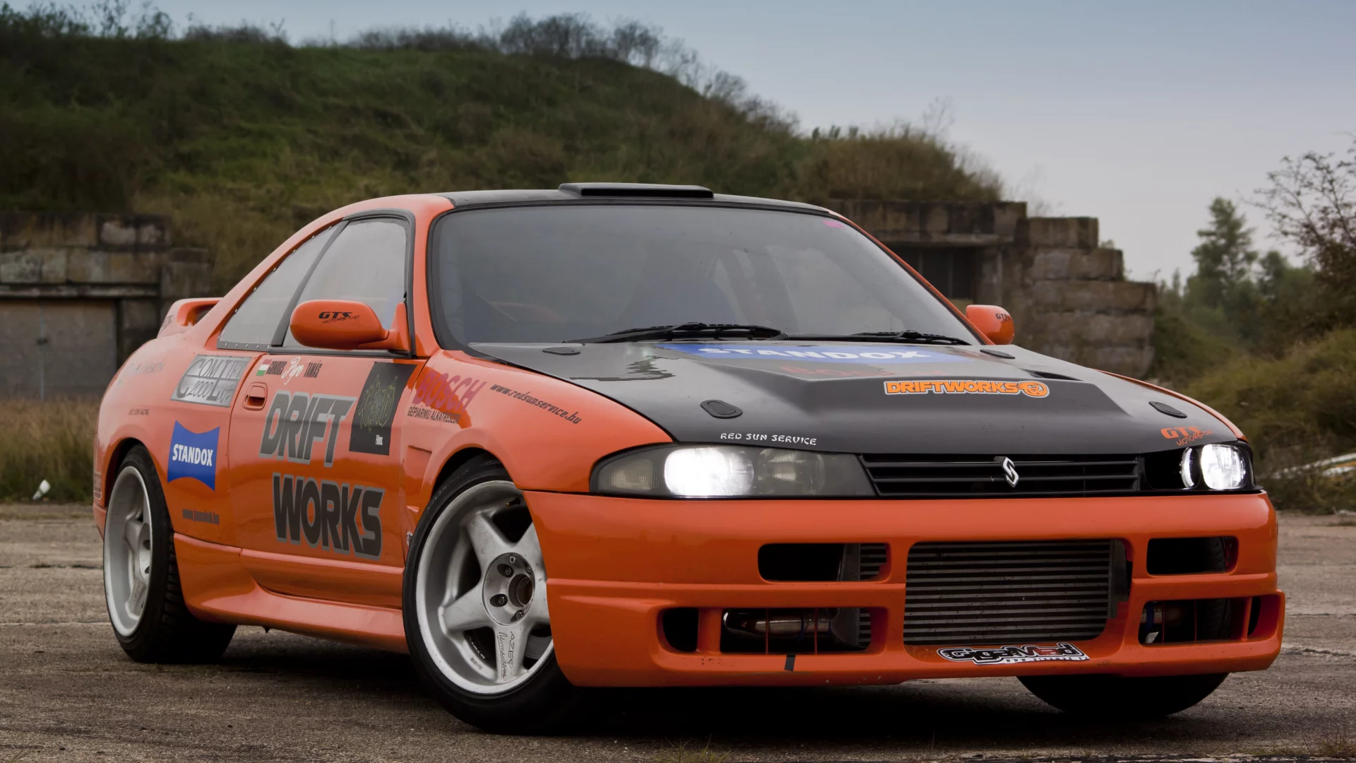 r33, drift works, skyline, nissan