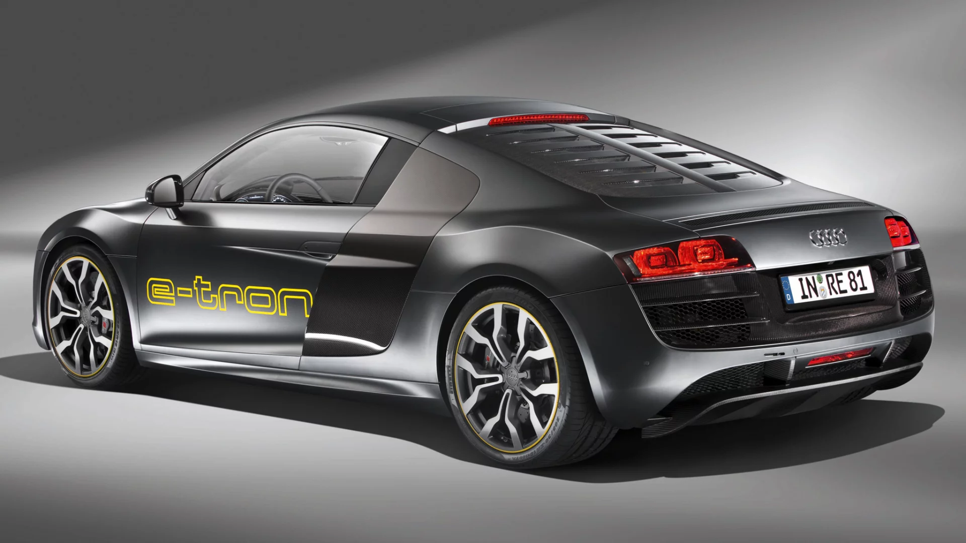 задняя часть, r8, audi, prototype, e-tron