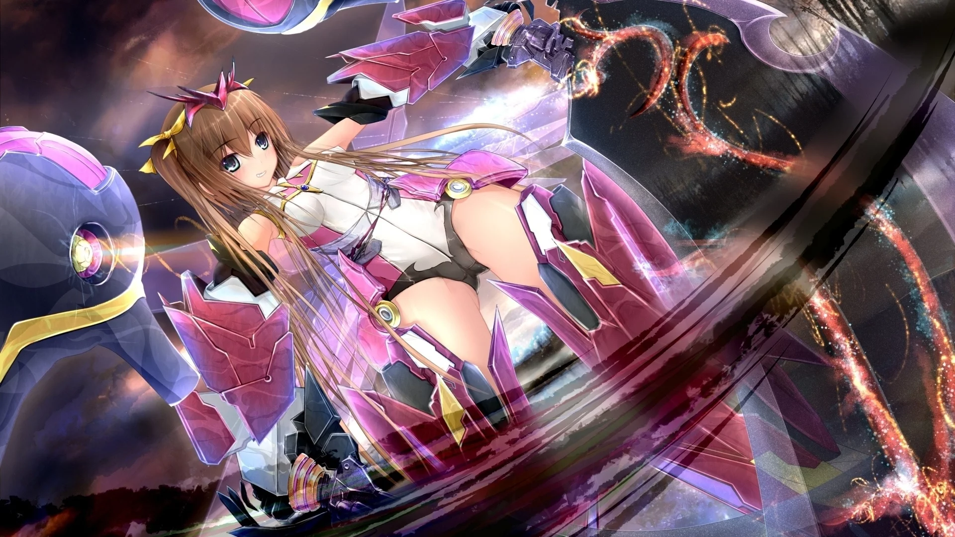 lin yin, аниме, девушка, доспех, infinite stratos