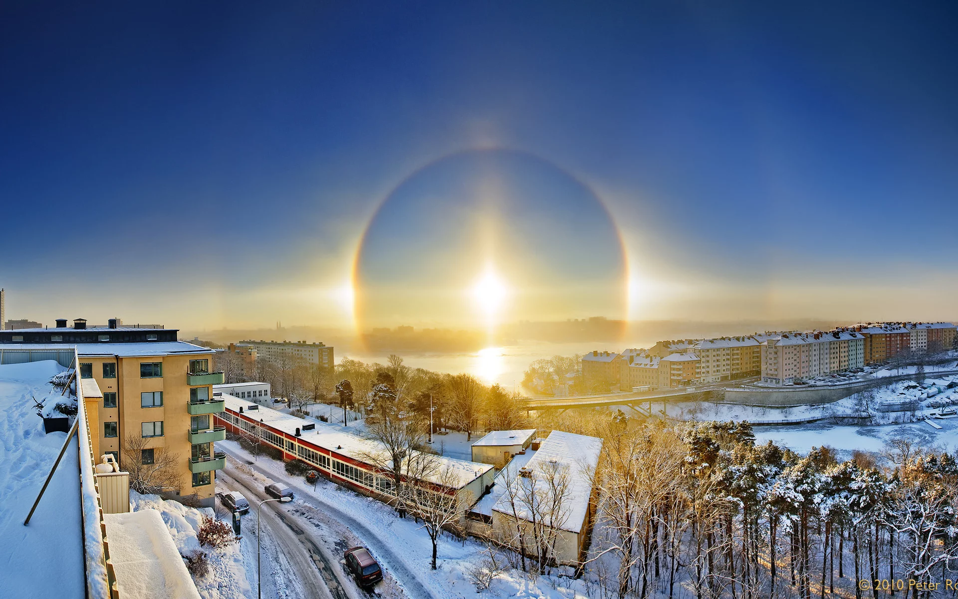 зима, солнце, halo