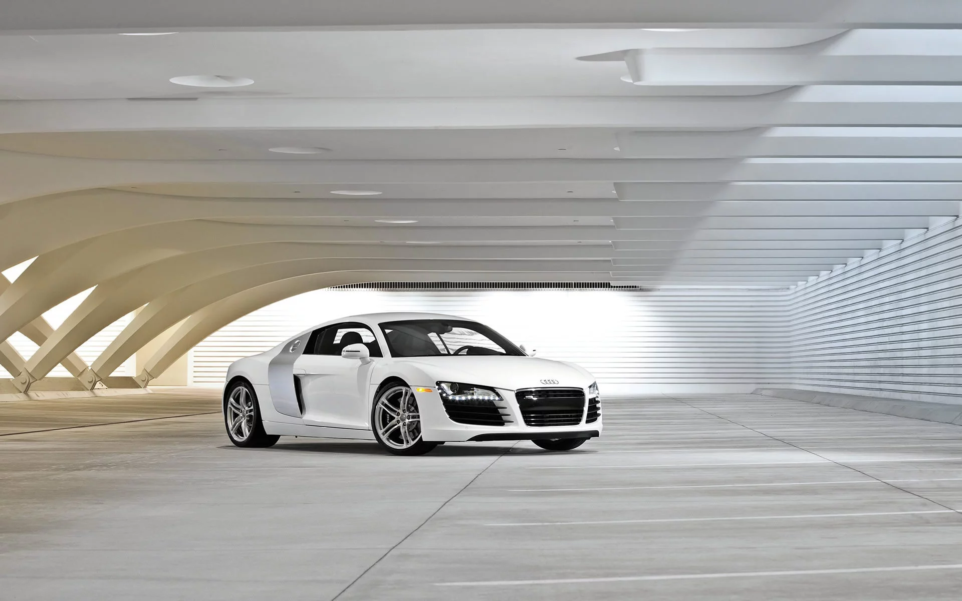 белый, r8, картинка, audi