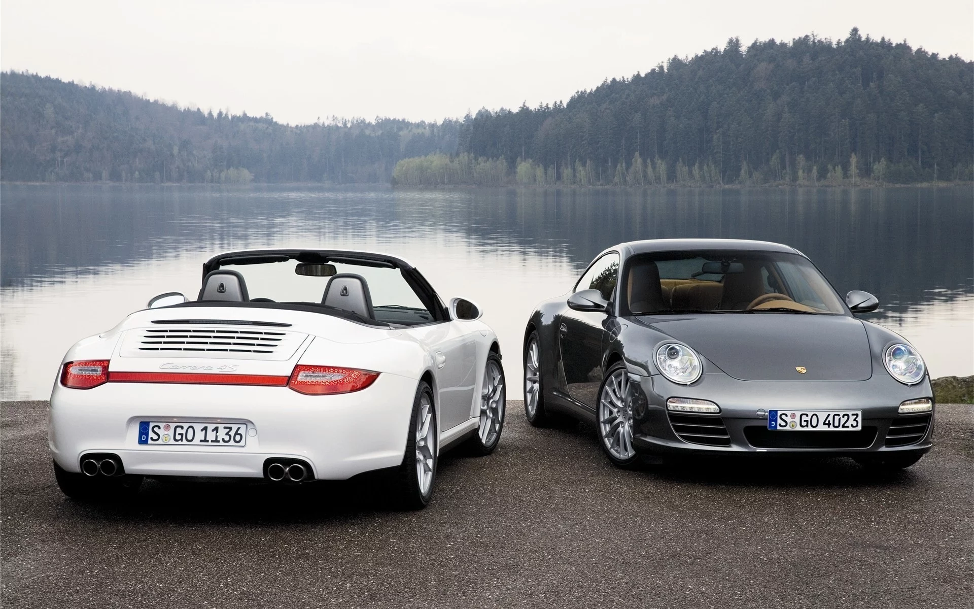два, 911, озеро, porsche