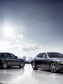 отражение, итальянская, quattroporte, каменные джунгли, солнце, maserati, небо, разные ракурсы, красивая машина, кваттропорте, мазерати