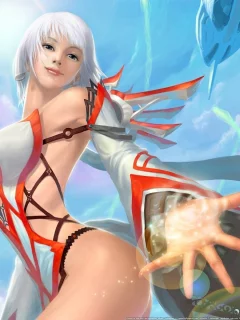 cabal online, девушка, блондинка, небо, корабли, арт