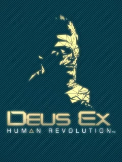 фан-арт, human revolution, адам дженсен, логотип, deus ex