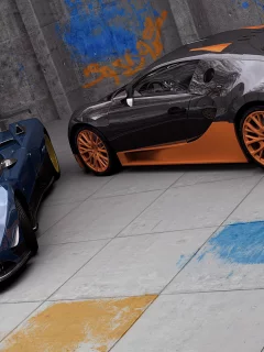 ракеты, две, zonda tricolor, bugatti ss