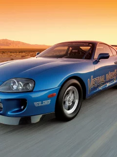супра, в движении, toyota, вечер, закат, тойота, авто, supra, тюнинг