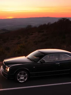 бентли, купе, brooklands, шикарная машина, закат, пейзаж, бруклэндс, bentley
