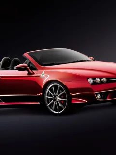 кабриолет, spider, фон, alfa romeo