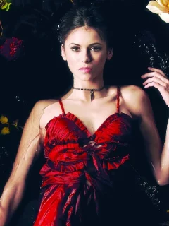 платье, nina dobrev, взгляд, актриса, девушка