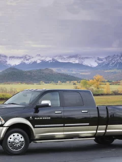 dodge, огромный размер, long-hauler, природа, рэм, 5500, пикап, красивый вид, горы, ram, додж, пейзаж