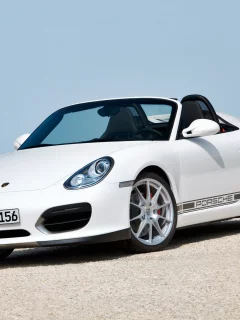белая, суперкар, порш, кабриолет, porsche