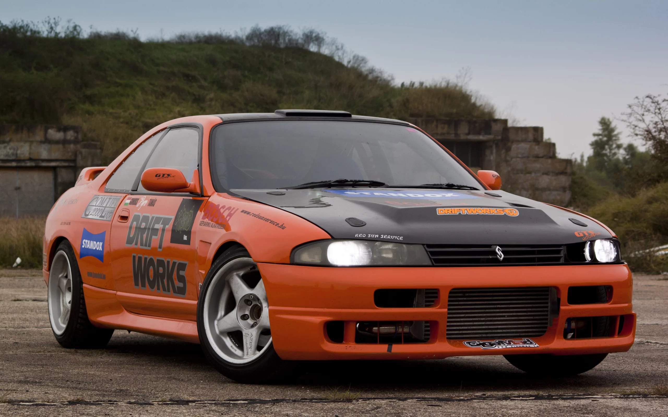 r33, drift works, skyline, nissan