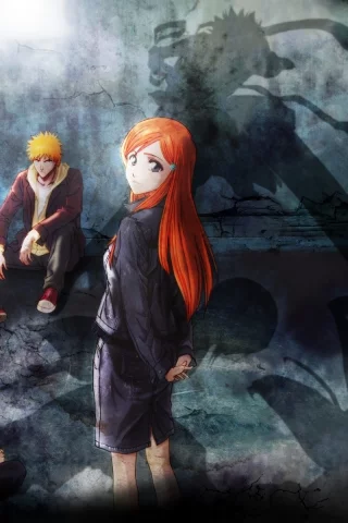 герои, abarai renji, куросаки ичиго, блич, bleach, иноуэ орихимэ, персонажи, kurosaki ichigo, rukia kuchiki, абарай ренджи, рукия кучики, арт, inoue orihime