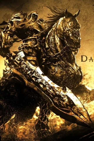 меч, war, всадник, апокалипсис, война, конь, darksiders