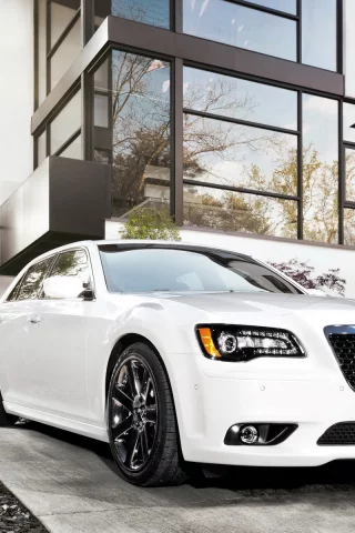 белый, дом, 300, srt8, chrysler, автомобиль, крайслер