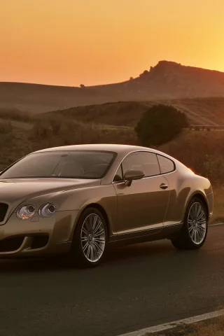 sunset, continental gt speed, bentley