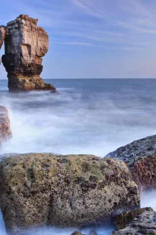 камни, англия, дорсет, скалы, море