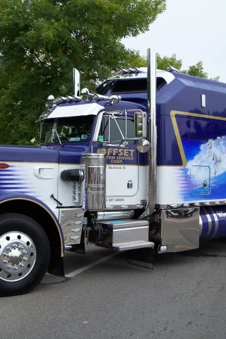 грузовик, спальный отсек, peterbilt, кабина