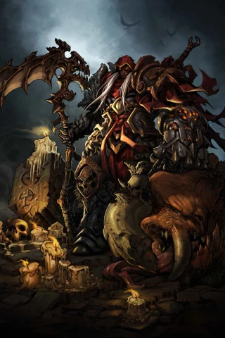 коса, darksiders, воин, монстр