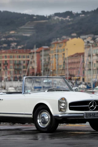 benz, 230 sl, классика, белый, ретро, mercedes