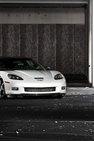 chevrolet, шевроле, corvette, корвет, white, z06, белый