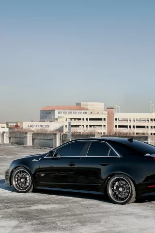 стоянка, cadillac gts-v, дома