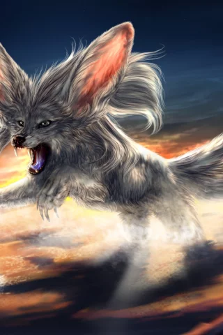 охота, fennec fox, пустынный лис, фенёк, hunt