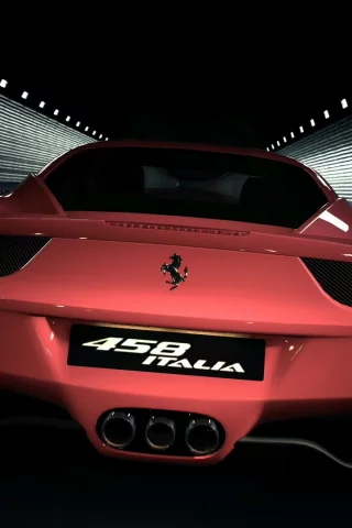 спорткар, зад, 458italia, ferrari
