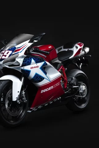 nicky hayden edition, superbike, 848, ducati, супербайк, дукати, чёрный фон, мотоцикл