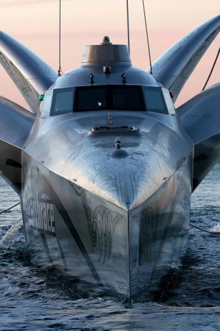 earthrace, stealth, hightech, yacht