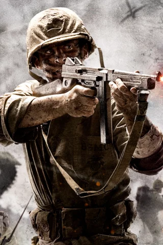 танк, world at war, томпсон, call of duty, стрельба, thompson, солдат, вторая мировая война