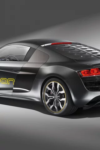 задняя часть, r8, audi, prototype, e-tron