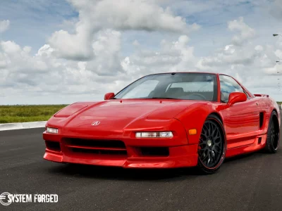 nsx, acura, акура, передняя часть, red, sf system forged, красная