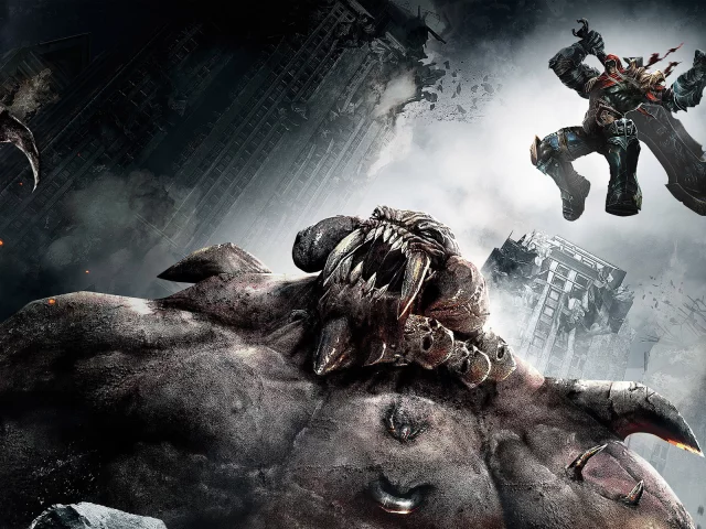 меч, демон, война, darksiders, апокалипсис