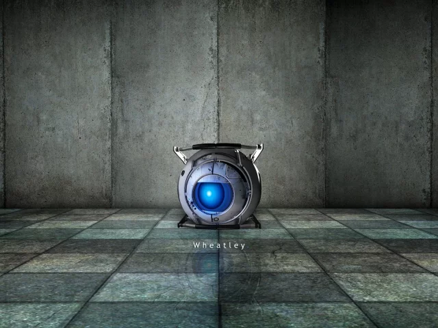 отражение, portal, wheatley