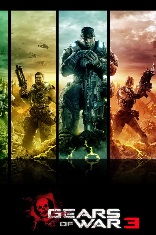 оружие, 3, marcus, gears of war, fenix