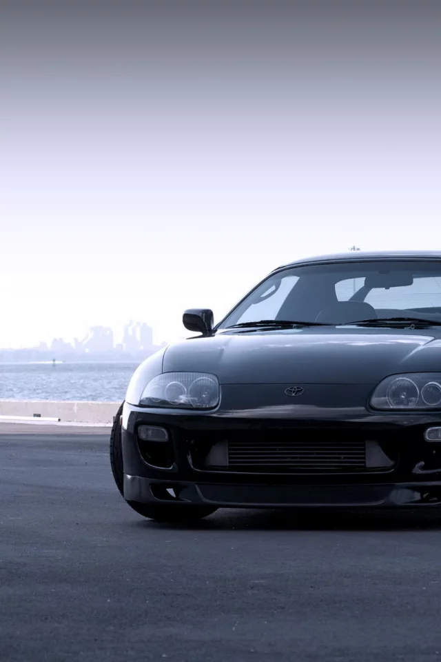 тойота, toyota, набережная, черная, супра, порт, тюнинг, supra