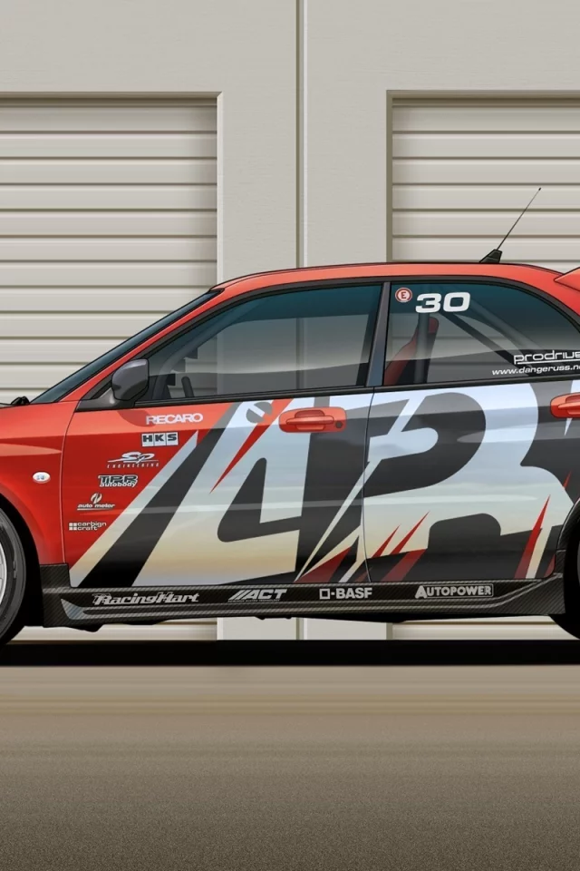 subaru, рисунок, apr, wrx, impreza, 2d