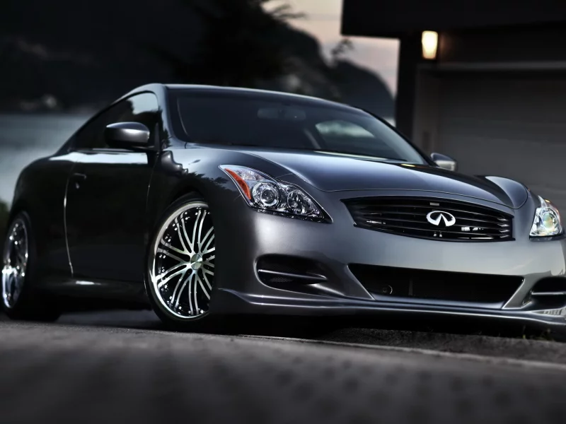 автомобиль, купе, infiniti, инфинити, вечер, g37, тюнинг