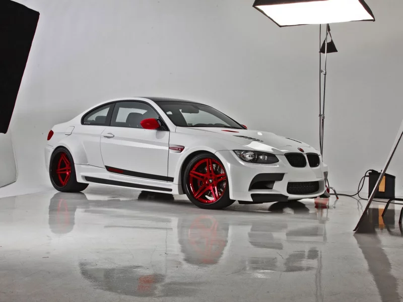 свет, студия, отражение, bmw 3, белый, vorsteiner