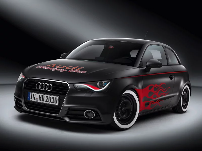 audi, a1, авто, пламя, hot rod, concept