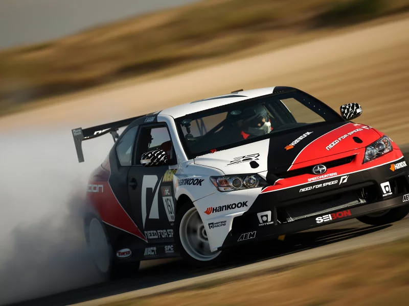 tnfs scion tc, fredric aasbo, занос