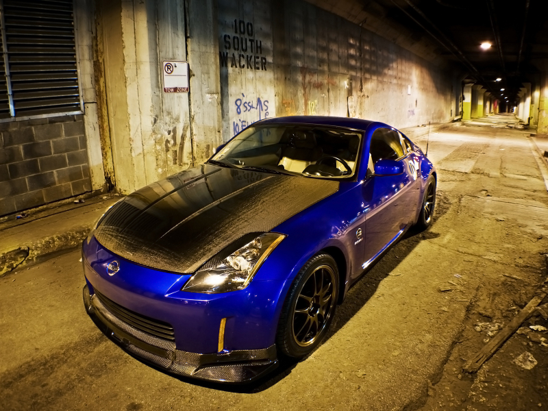 Nissan 350z синий