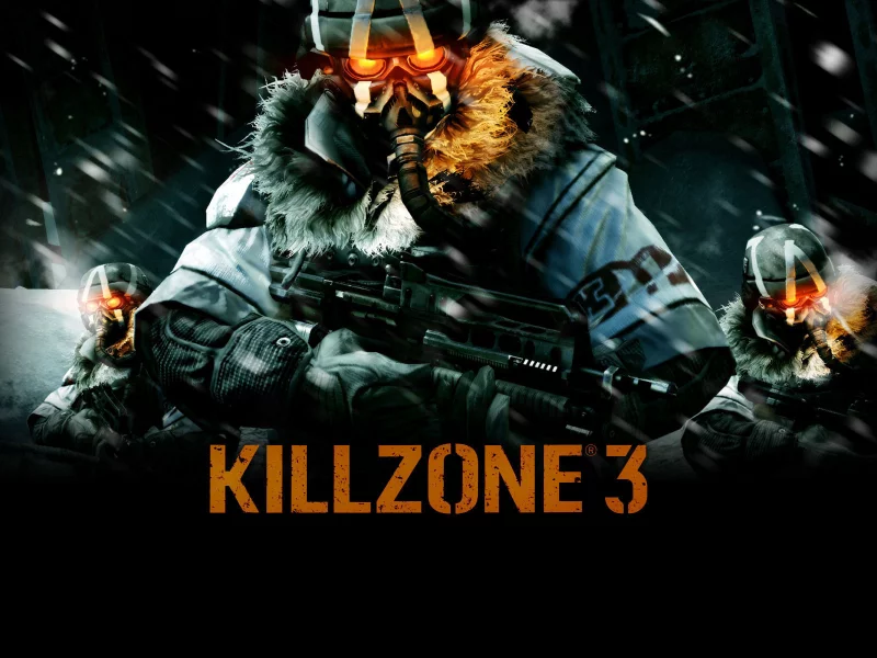 снег, оружия, killzone 3, солдаты, маска