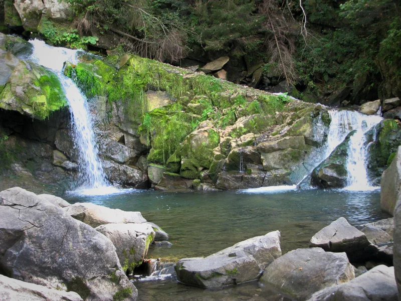 карпаты, водопад, украина