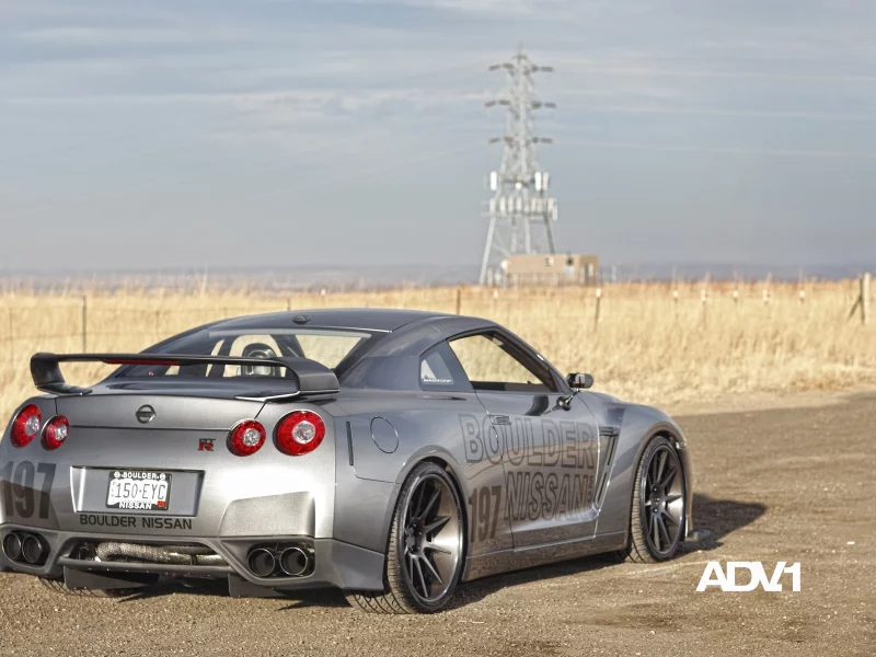 adv1, задняя часть, поле, gt-r, nissan, автомобильные диски