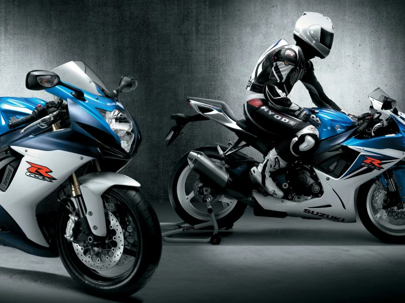 стены, мотоцикл, suzuki gsx-r 600, суперспорт, спортивный, спортбайк, освещение, мотогонщик
