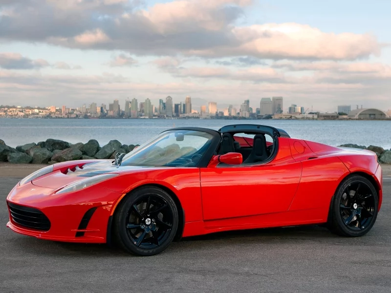 город, roadster, вода, залив, tesla, city, море