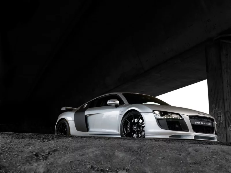 r8, audi, front, razor
